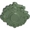 Ekena Millwork Kinsley Flowing Leaf Ceiling Medallion, Hand-Painted Athenian Green, 30 3/8"W x 20 3/4"H x 1"P CM30KIAGF - alternate 2